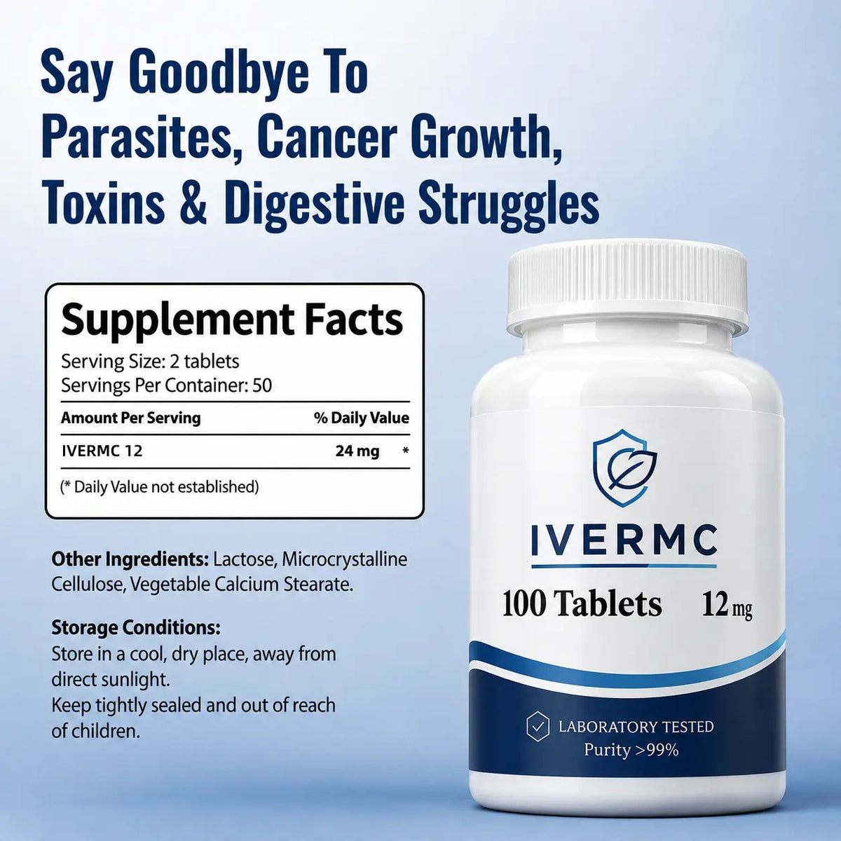 IVERMC 12mg-100tablets